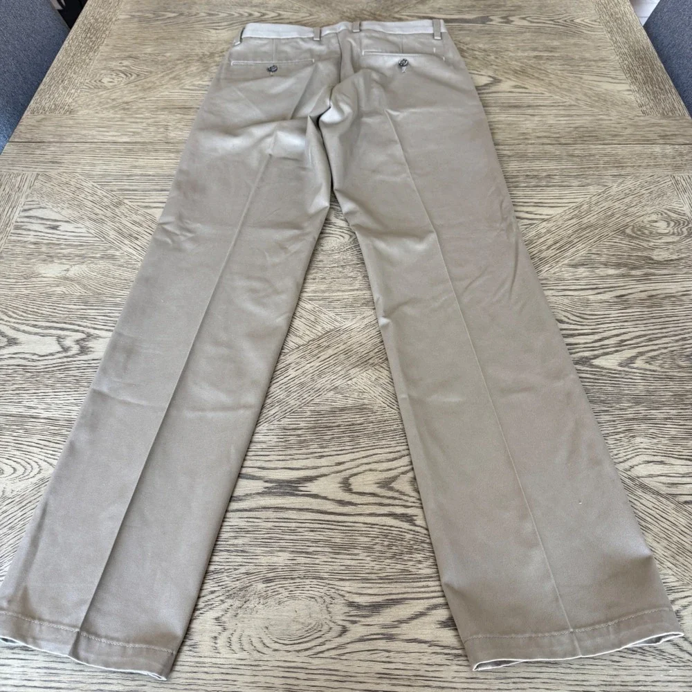 Dockers Mens Slim Fit Chinos Khaki Tan Flat Front Dress Pants 29x32